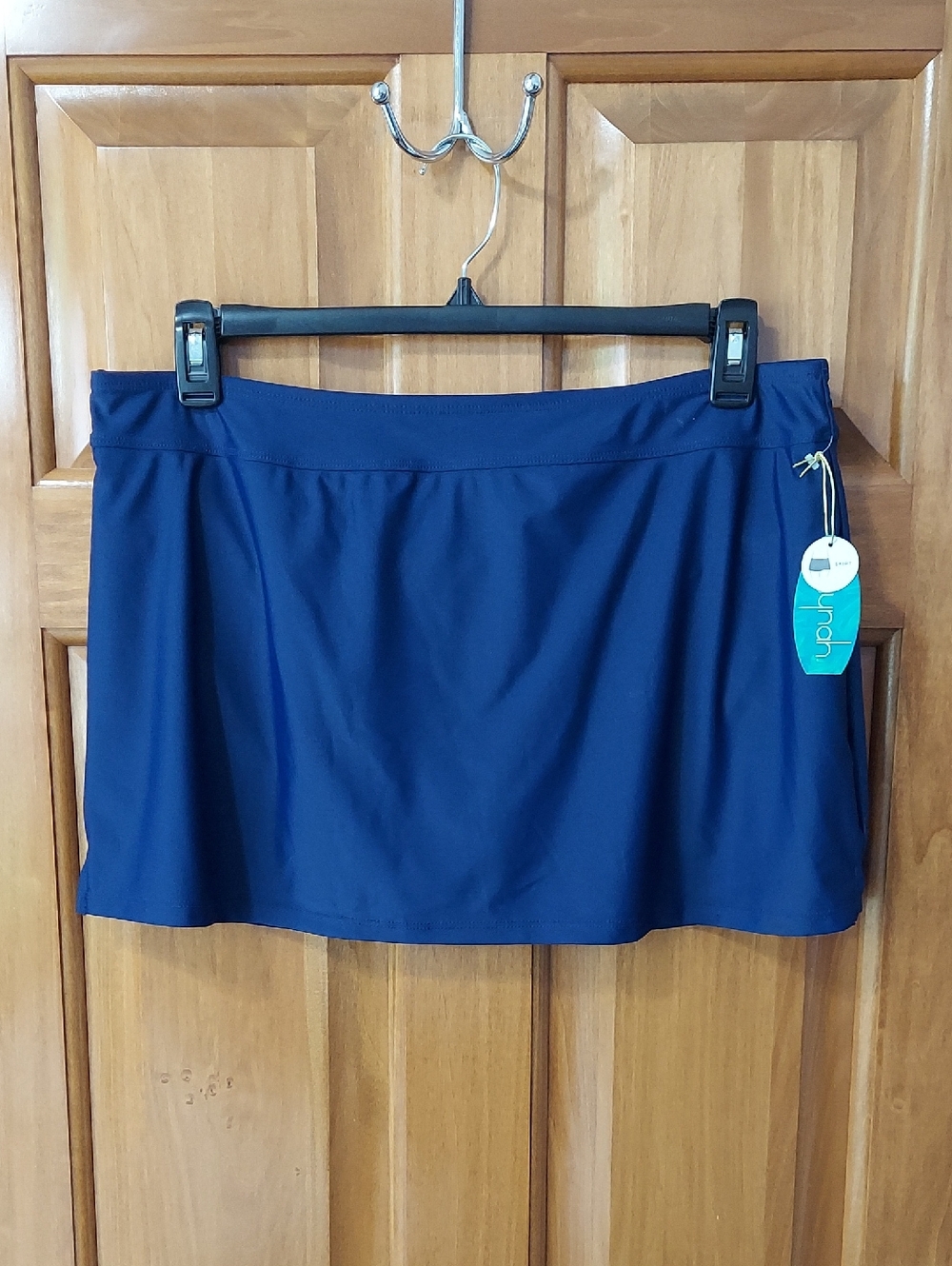 🆕 Mynah Women's Navy Swim Skirt Coverup with Built-In Brief, Size XL, NEW